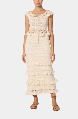 Serena Crochet Ankle Skirt