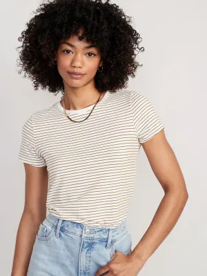 Striped Slim Fit T-Shirt For Women