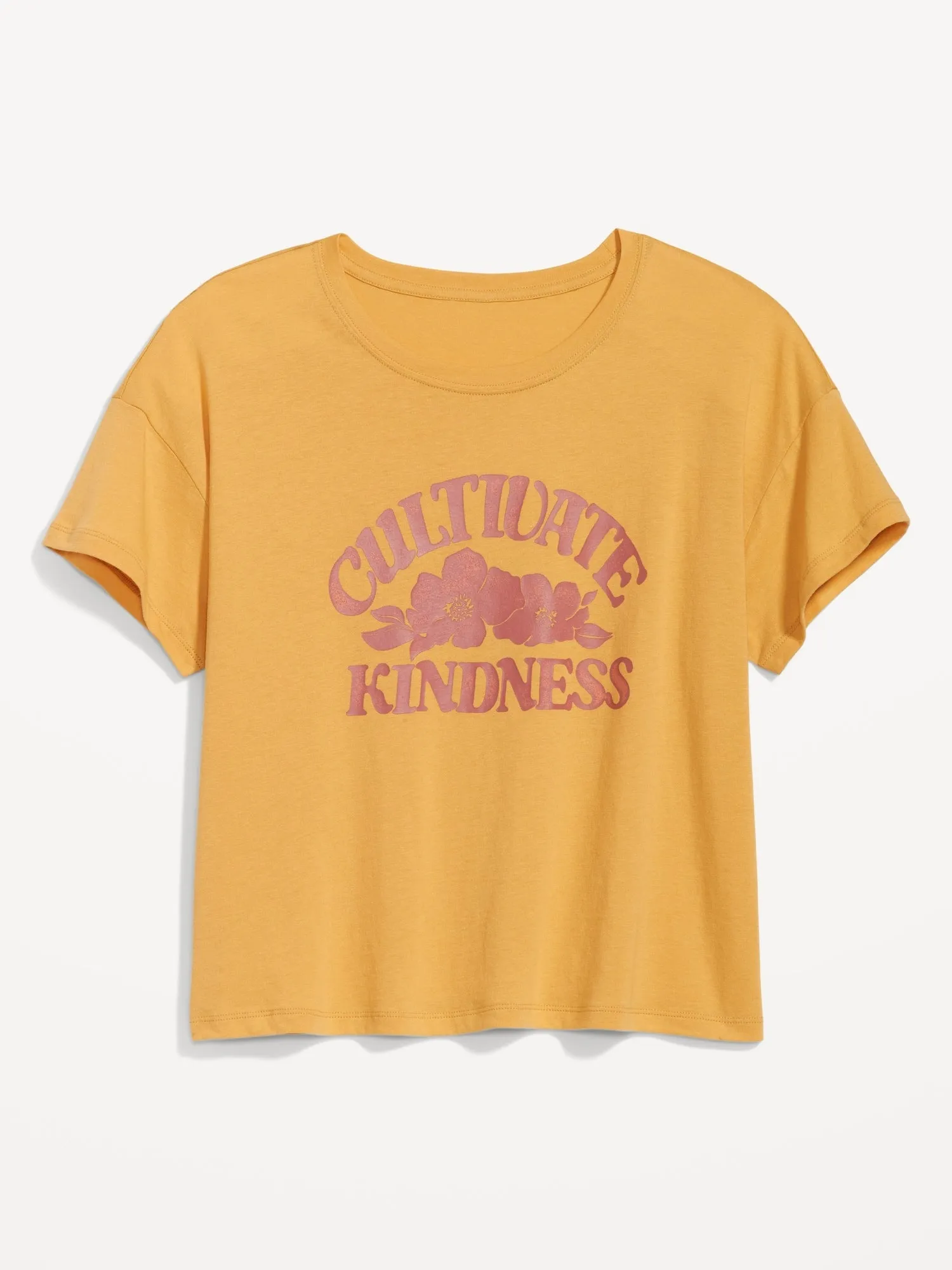 Sunday Sleep Cropped Lounge T-Shirt for Women Old-Navy