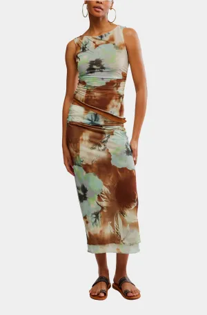 Sunset Mesh Maxi Skirt