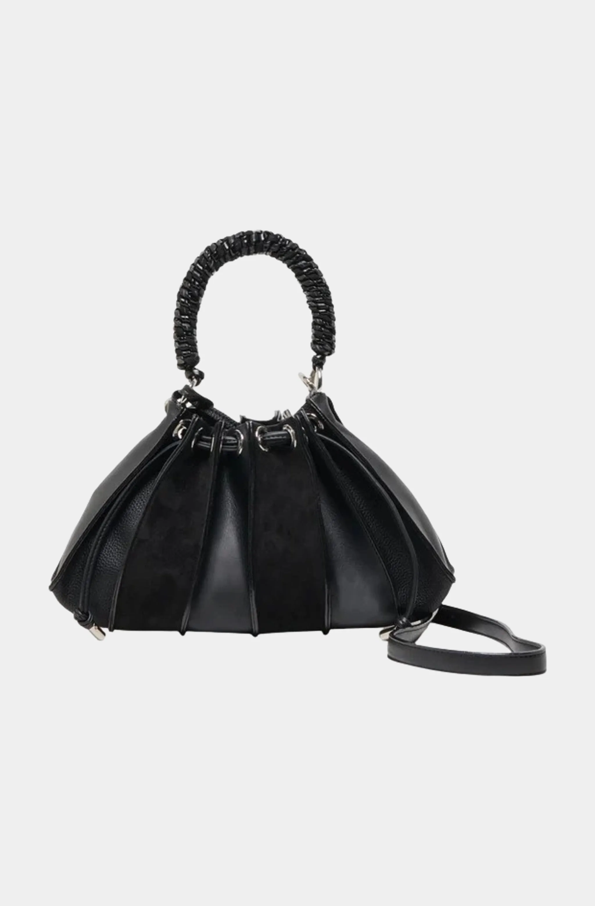 Toni East/West Pleated Crossbody Bag