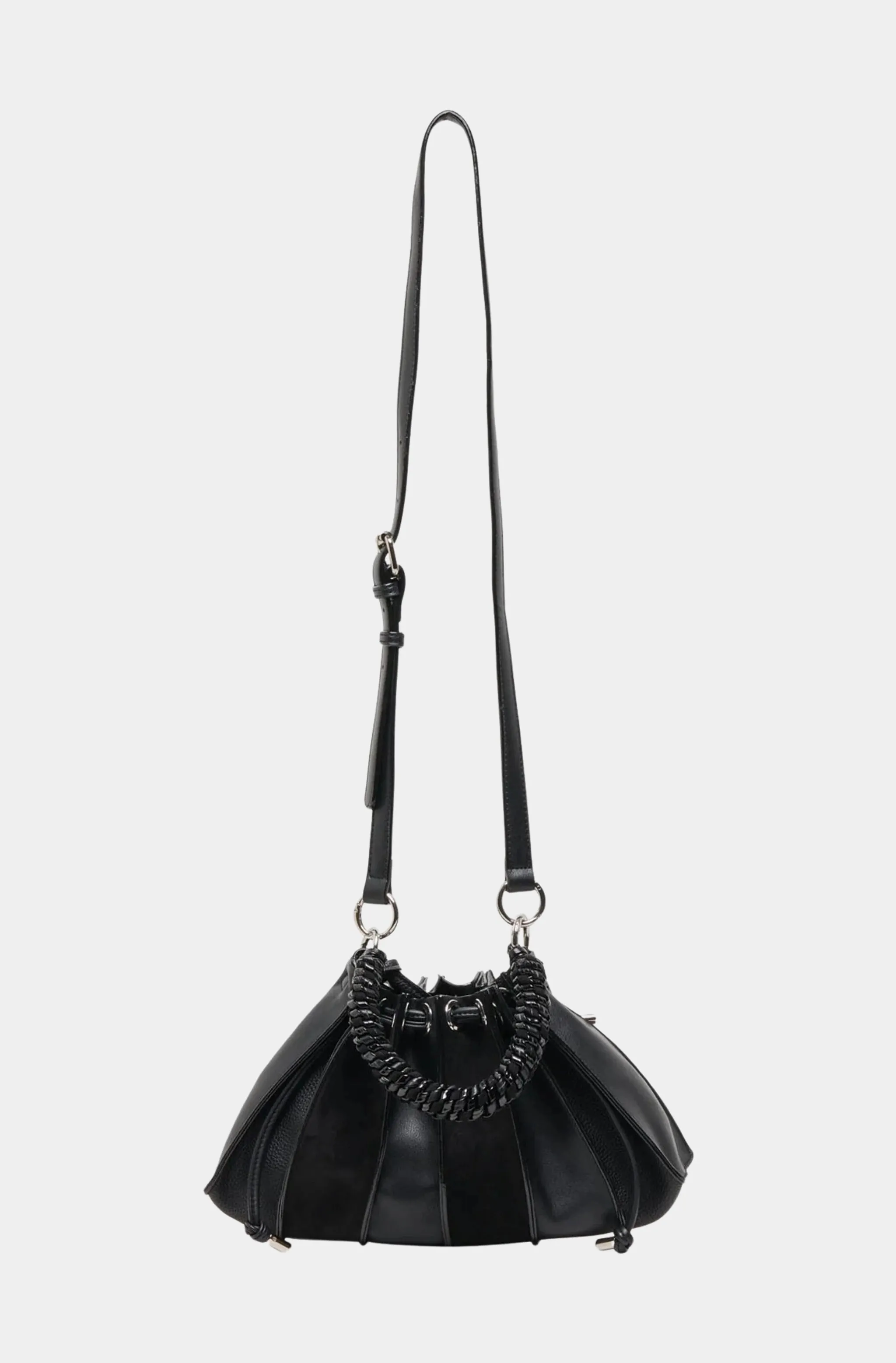 Toni East/West Pleated Crossbody Bag