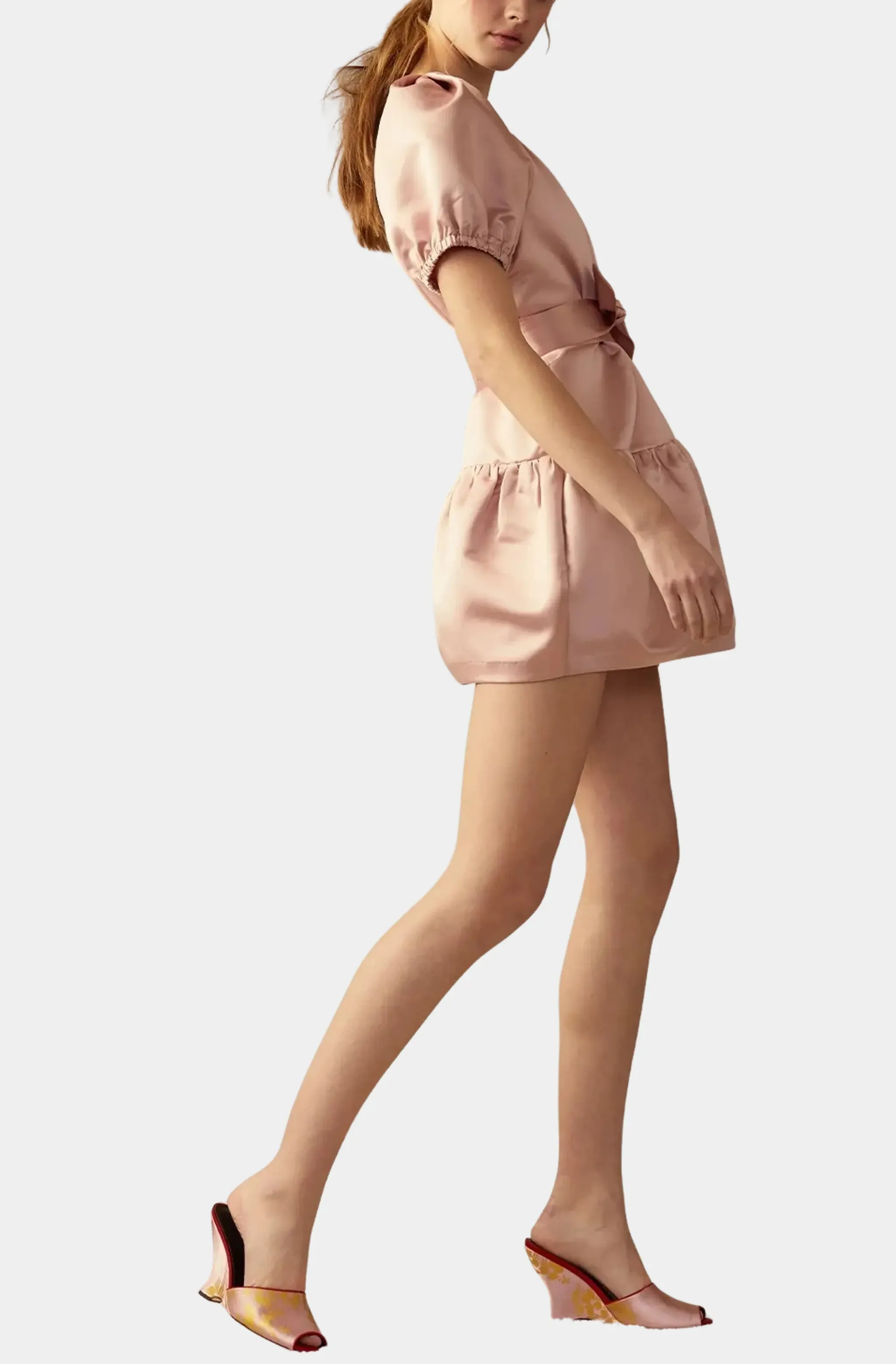 Tulip Satin Mini Dress