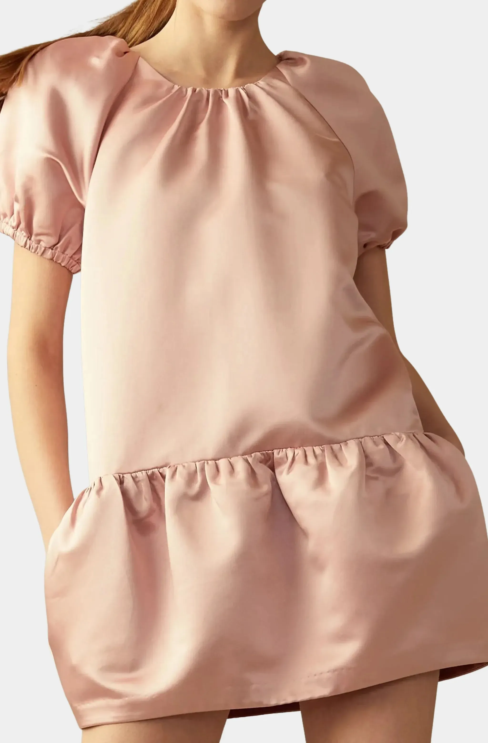 Tulip Satin Mini Dress