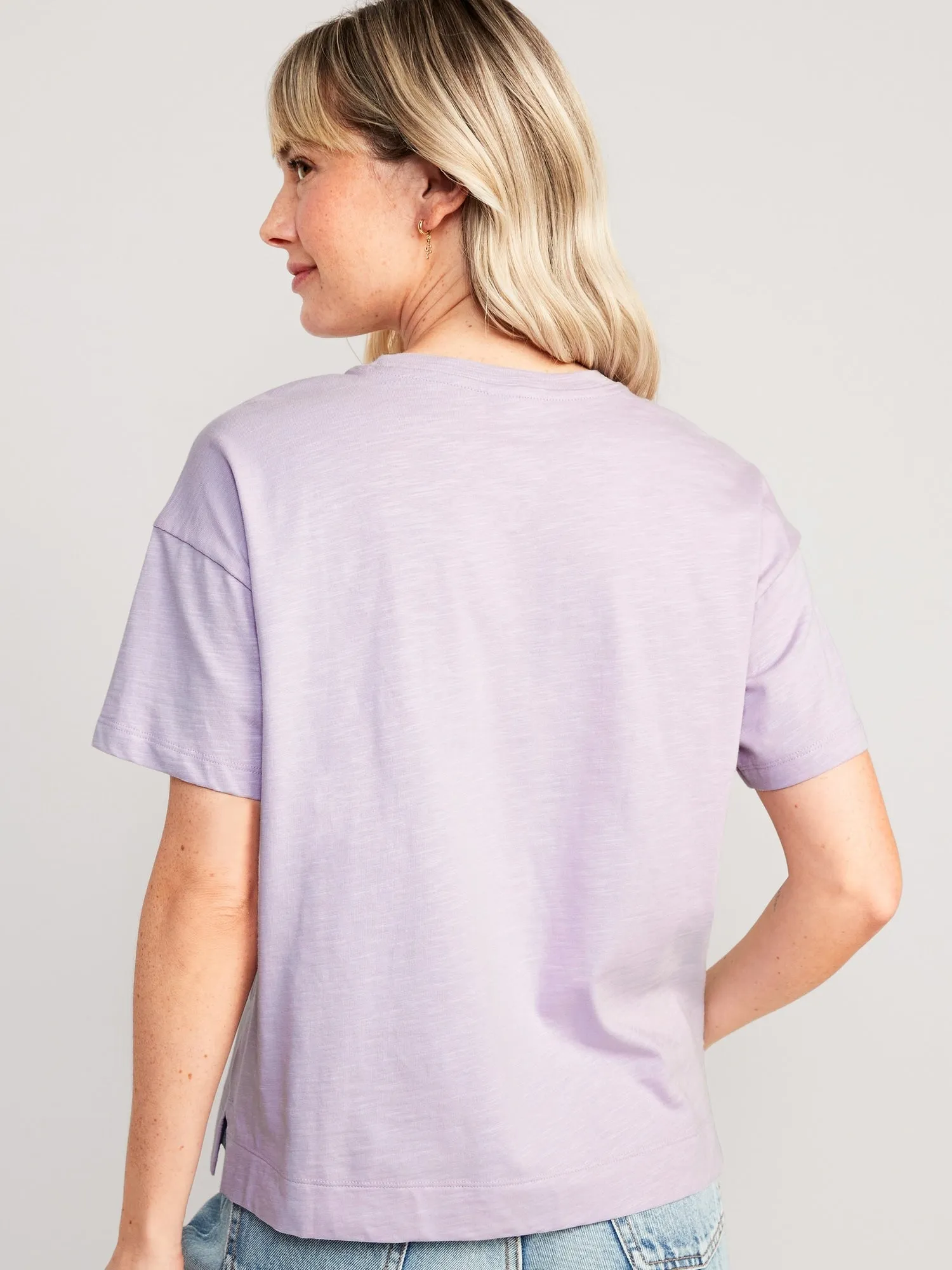 Vintage Slub-Knit T-Shirt for Women