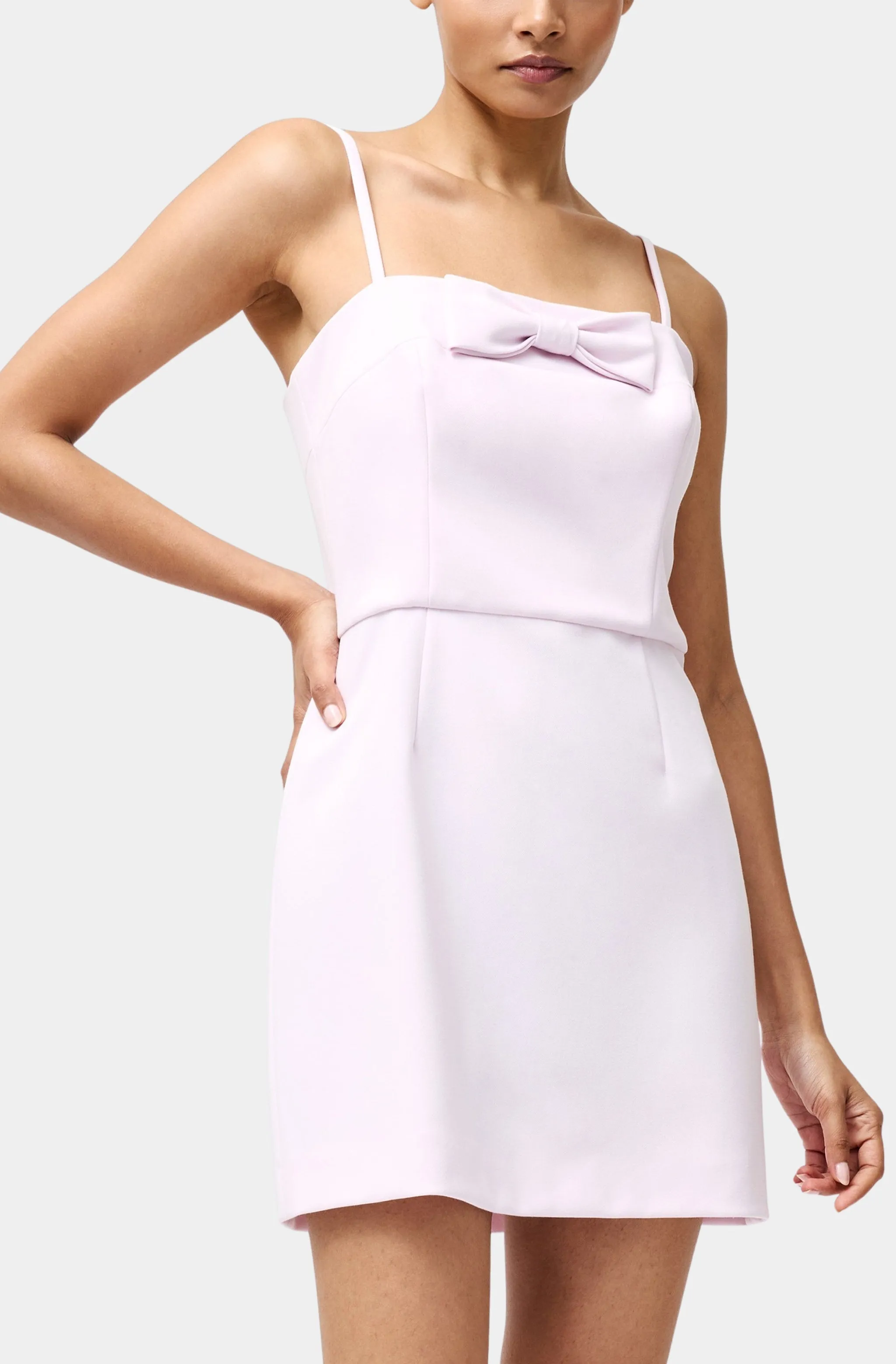 Whisper Strapless Bow Mini Dress