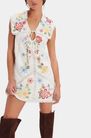 Willow Embroidered Mini Dress