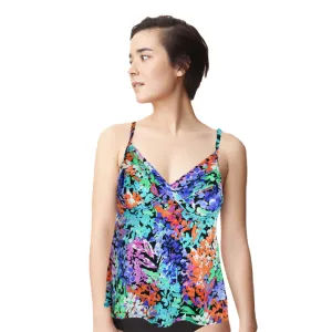 Women's Dream Garden Floral-Print Tankini Top,Multi