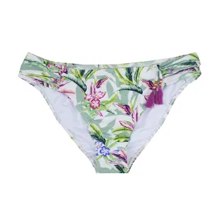 Women's Palm Ruched Bikini Brief,Multi