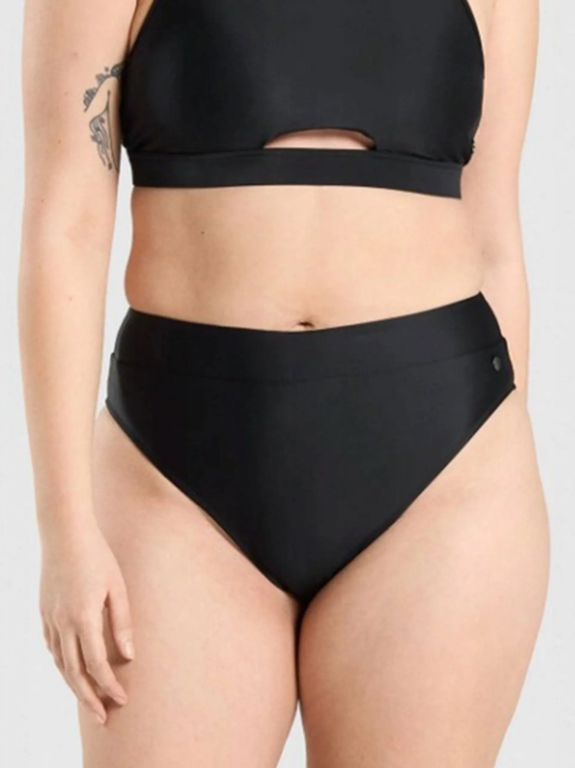 Women's Plain Bikini Bottom,Black