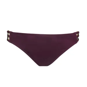 Women's Plain Side-Tie Bikini Bottom,Purple