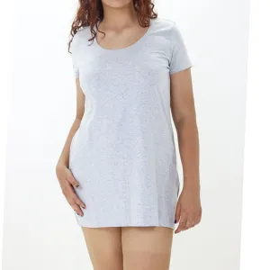 Women's Stretchy Cotton Sleepwear Robe,Light Grey