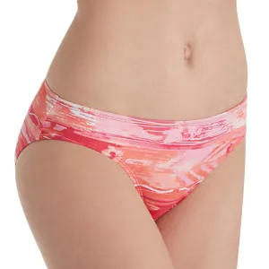 Women's Wavy Print Bikini Bottom,Pink