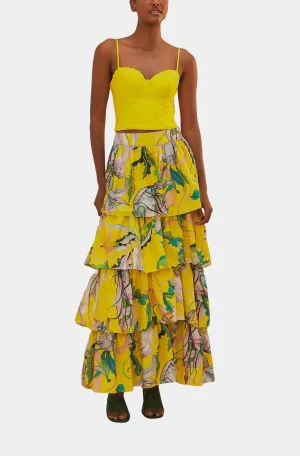 Yellow Sleeveless Shell Top